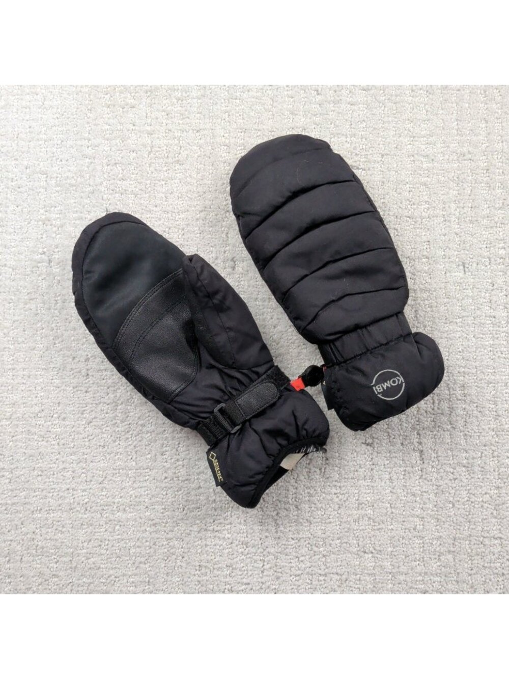 Kombi x Gore-Tex GTX Ski Snowboarding Mitts Gloves Wom Sz L Winter Black